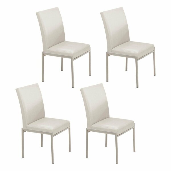 Cadeiras Para Sala De Jantar 4 Unidades Atenas Off White / Ch