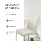 Cadeiras Para Sala De Jantar 4 Unidades Atenas Off White / Ch