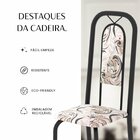 Cadeiras Para Sala De Jantar 4 Unidades Lara Arabesco / Preto