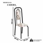 Cadeiras Para Sala De Jantar 4 Unidades Lara Arabesco / Preto