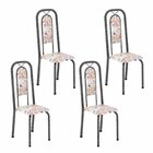 Cadeiras Para Sala De Jantar 4 Unidades Lara Botanic Bege / M