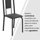 Cadeiras Para Sala De Jantar 4 Unidades Lara Preto Liso