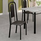 Cadeiras Para Sala De Jantar 4 Unidades Lara Preto Liso