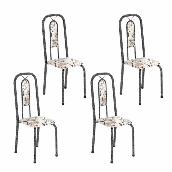 Cadeiras Para Sala De Jantar 4 Unidades Lívia Arabesco/ Mart