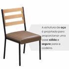 Cadeiras Para Sala De Jantar 4 Unidades Londres Bege / Preto