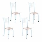 Cadeiras Para Sala De Jantar 4 Unidades Sara Botanic Bege / B