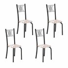 Cadeiras Para Sala De Jantar 4 Unidades Sara Botanic Bege / P