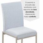Cadeiras Para Sala De Jantar 6 Unidades Atenas Cinza / Champa