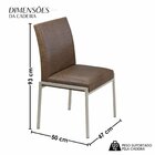Cadeiras Para Sala De Jantar 6 Unidades Atenas Marrom / Champ