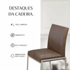 Cadeiras Para Sala De Jantar 6 Unidades Atenas Marrom / Champ