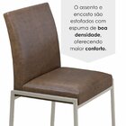 Cadeiras Para Sala De Jantar 6 Unidades Atenas Marrom / Champ