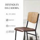 Cadeiras Para Sala De Jantar 6 Unidades Confort Marrom / Preto