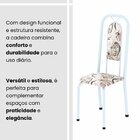 Cadeiras Para Sala De Jantar 6 Unidades Lara Arabesco/ Branco