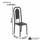 Cadeiras Para Sala De Jantar 6 Unidades Lara Preto Liso