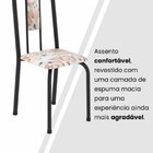 Cadeiras Para Sala De Jantar 6 Unidades Lívia Botanic Bege /