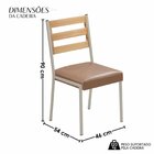 Cadeiras Para Sala De Jantar 6 Unidades Londres Bege / Champa