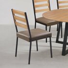 Cadeiras Para Sala De Jantar 6 Unidades Londres Bege / Preto