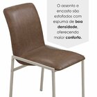 Cadeiras Para Sala De Jantar 6 Unidades Premium Marrom / Cham