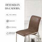 Cadeiras Para Sala De Jantar 6 Unidades Premium Marrom / Cham