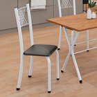 Cadeiras Para Sala De Jantar 6 Unidades Sara Preto Liso / Bra