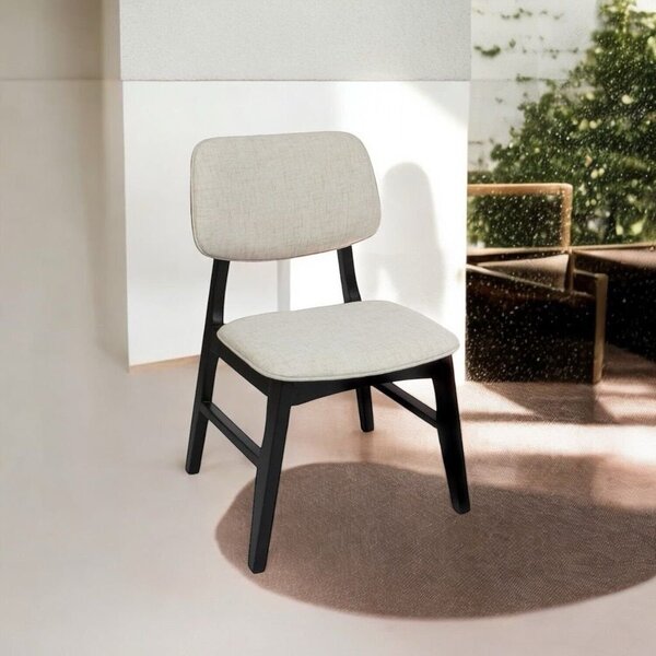 Cadeiras Paris Em Madeira Maciça Estofada Preto