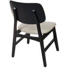 Cadeiras Paris Em Madeira Maciça Estofada Preto