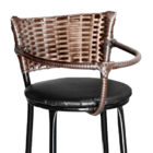 Cadeirinha Alimentação Bebê Encosto Café - Preto