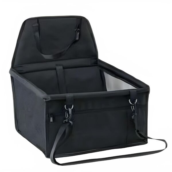 Cadeirinha E Assento De Carro Para Cães E Gatos - Preto