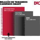 Caderno 10x1 Capa Dura Hello Smart 80f. C/elastico