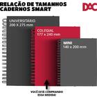 Caderno 10x1 Cp.dura Colegial Stitch Smart 80f. C/elastico