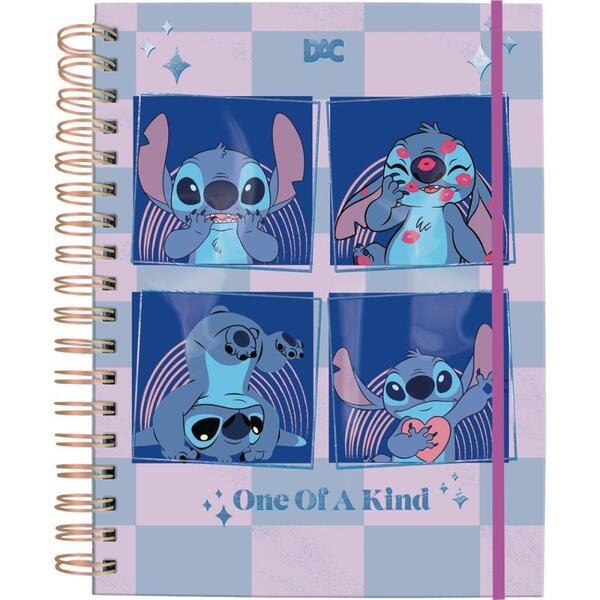 Caderno 10x1 Cp.dura Colegial Stitch Smart 80f. C/elastico