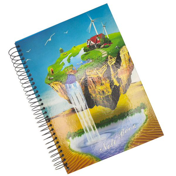 Caderno Capa Dura 3 Materias Espiral 150 Folhas Volta Aulas F
