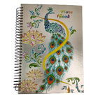 Caderno Capa Dura 3d 190 Páginas Espiral Volta Aulas Estudos