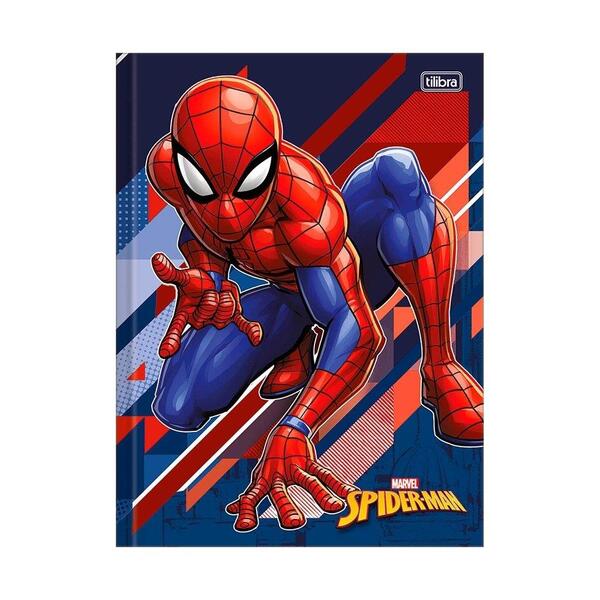 Caderno Costurado Tilibra 1/4 Capa Dura Top Spider Man 80 Fol