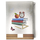 Caderno Espiral Capa Dura 3d 190 Páginas Volta Aulas Estudos