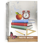 Caderno Espiral Capa Dura 3d 190 Páginas Volta Aulas Estudos