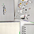 Caderno Espiral Capa Dura Animais Kawaii Cinza