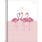 Caderno Universitário Aloha 1 Matéria Tilibra - Flamingos
