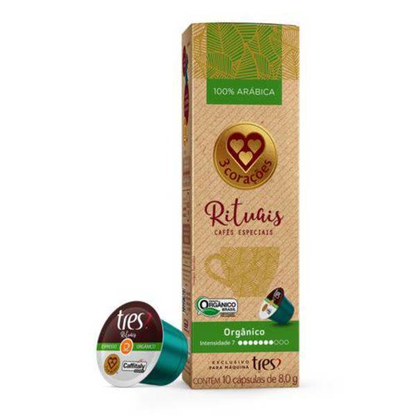 Café Tres 3 Corações RITUAIS CAFÉ ORGÂNICO Caixa com 10 Cápsu