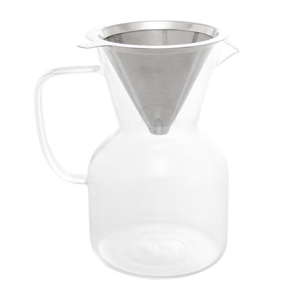 Cafeteira De Vidro Borossilicato Com Filtro 800ml - Lyor