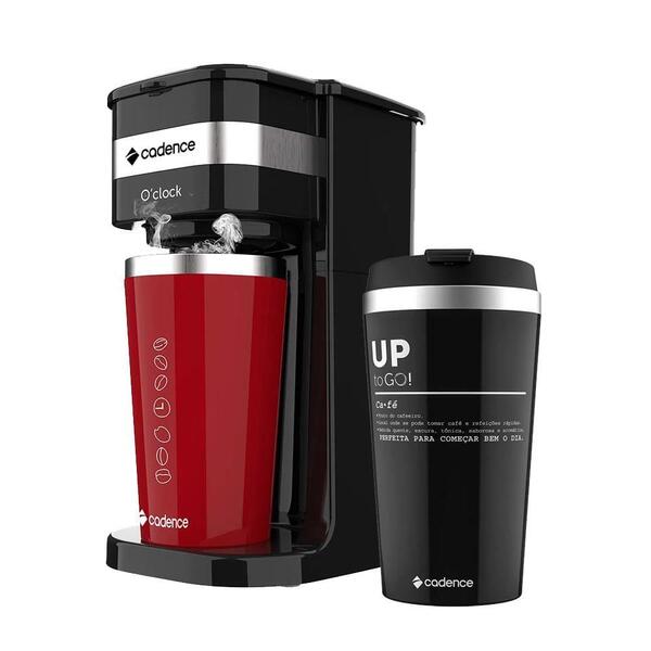 Cafeteira Elétrica Cadence O´clock Com Copo Extra Black 220v
