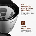 Cafeteira Eletrica Dolce Arome Inox C-34 Ji 15 Xicaras Preta