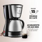 Cafeteira Eletrica Dolce Arome Inox C-34 Ji 15 Xicaras Preta
