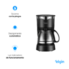 Cafeteira Elétrica Elgin 15 Xícaras 675w Preta – 220 Volts