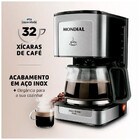 Cafeteira Elétrica Mondial 220v Preto/inox