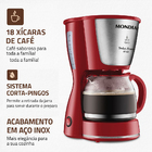 Cafeteira Elétrica Mondial Dolce Arome C-35-18x 550w Vermelho