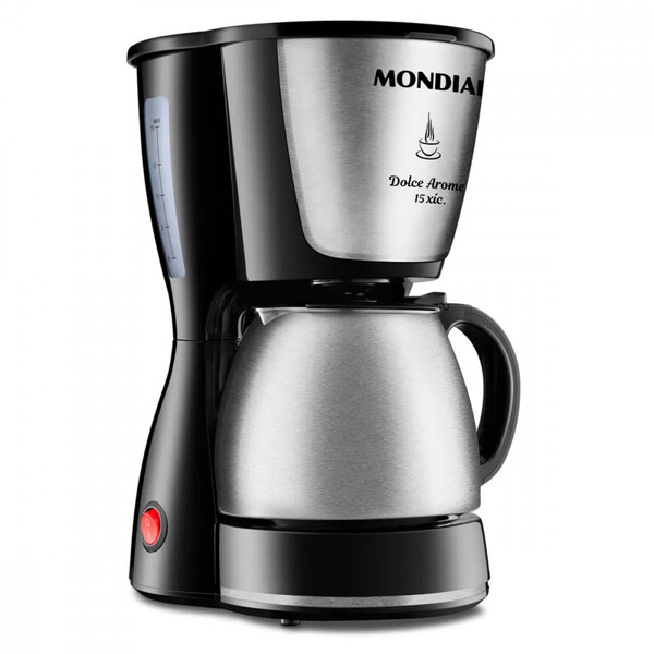 Cafeteira Elétrica Mondial Preto/inox 15 Xícaras Dolce Arome