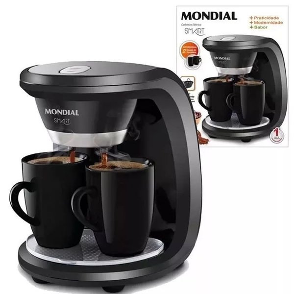 Cafeteira Elétrica Mondial Smart C18 Preta 110v Cafeteira Eletrica Mondial Smart C 18 Com 2 Xicaras 460w Leroy Merlin