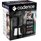 Cafeteira Elétrica Urban Steel Em Inox Caf801 - Cadence 220v