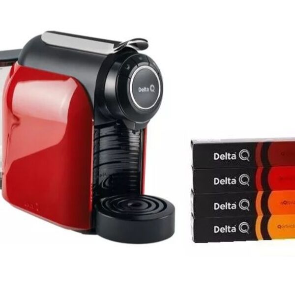 Cafeteira Espresso Delta Q Qool Evolution VERMELHA 127v com 0